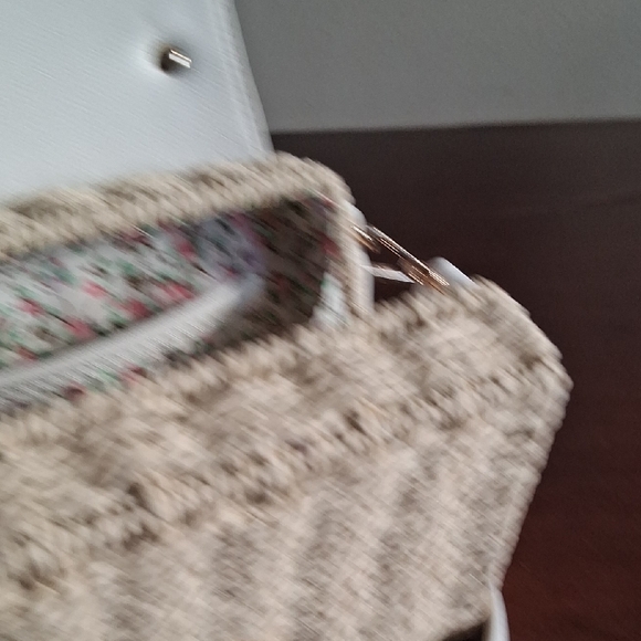 Chic White and Tan Crossbody Bag - Picture 11 of 11